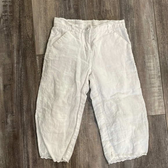 Janie and Jack white linen pants - Picture 1 of 4